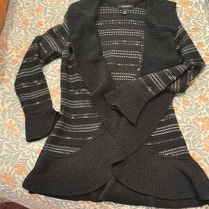 White House black market ruffle sweater